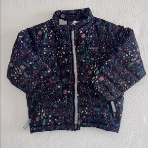 Patagonia Kids' Navy Floral Puffer Jacket